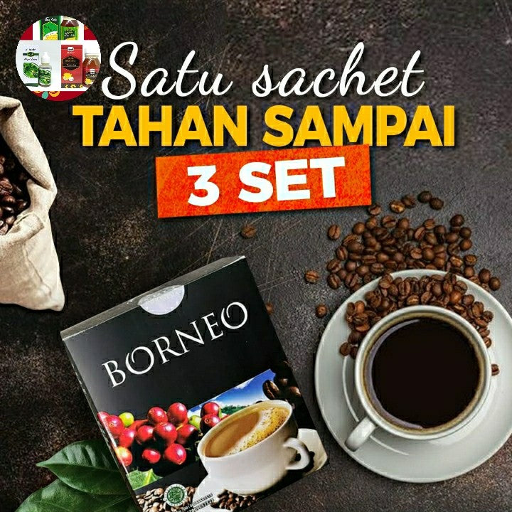 Borneo Coffee Contents 5 Sachets - Herbal Coffee of supplement strong men
