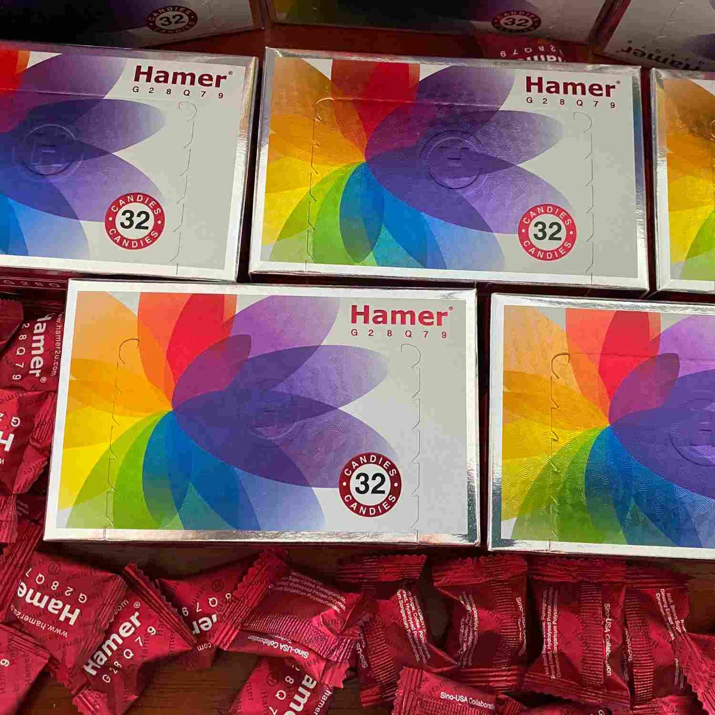 ham-er rainbow candy coffe gingseng for men vitamint and suplement strong 32 pcs