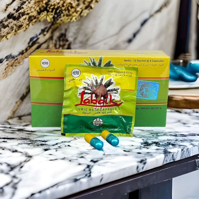 Labaik herbal capsule gout 100% original Limited - Rheumatism Cholesterol Calcification