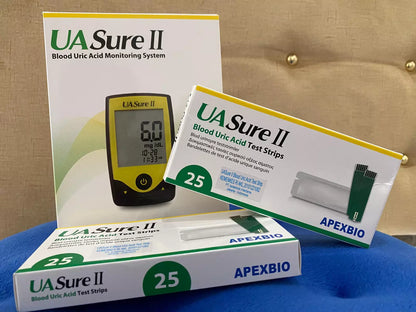 UASure II Uric Acid Meter Test Kit Meter | Tool & 50 Test Strips