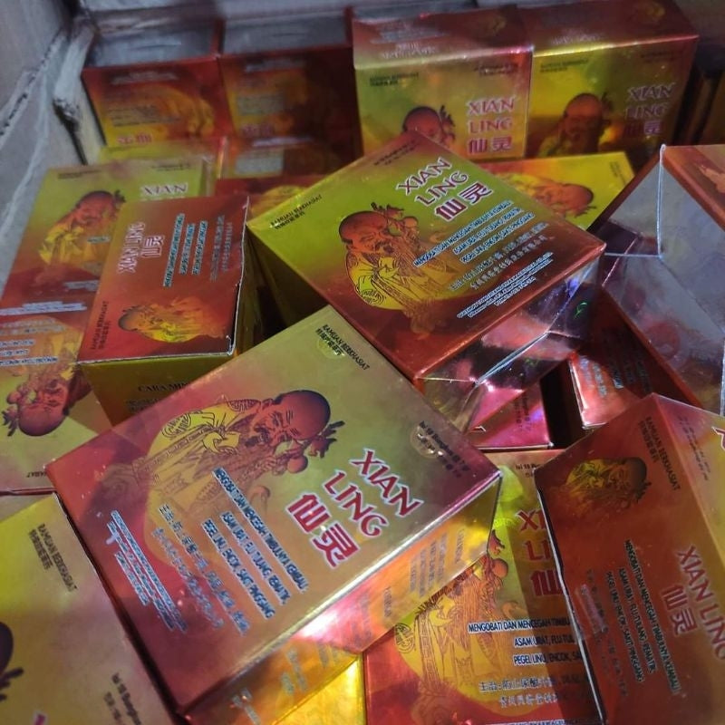 Xian Ling Herbal Powder for gout made in Indonesia Gout Rheumatism Cholesterol Calcification